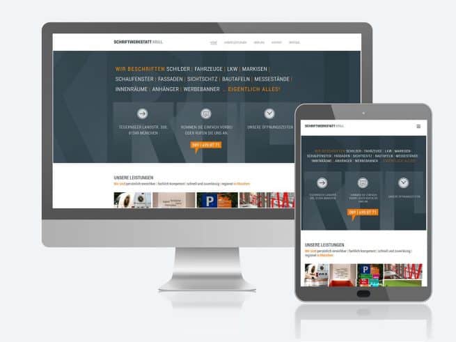 Website Schriftwerkstatt Krill