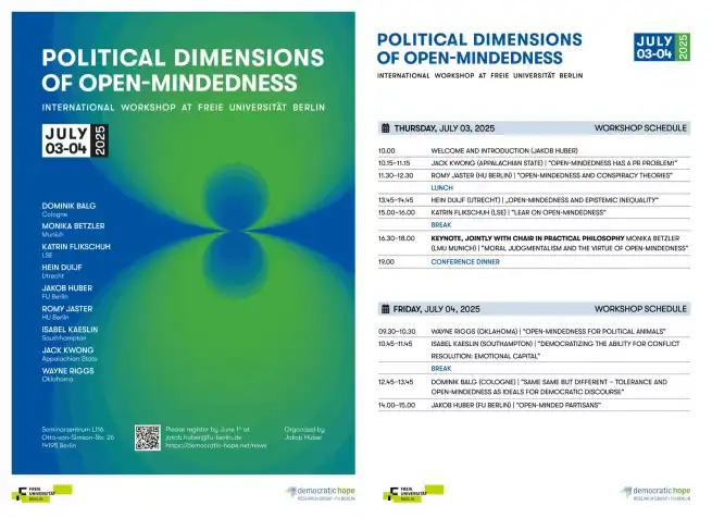 International Workshop: Political Dimensions of Open- Mindedness